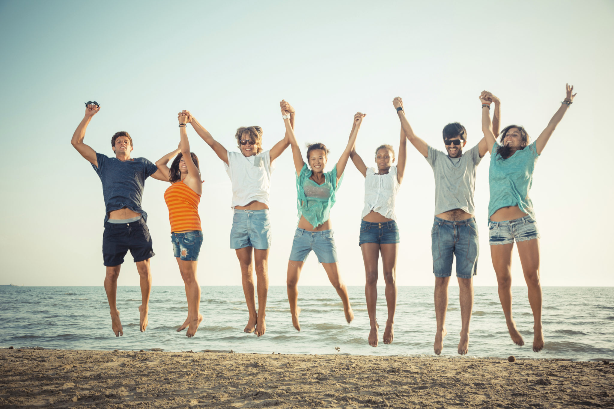 Group of young guys standing