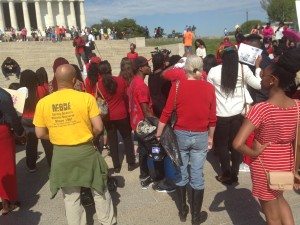 Rice: "The most beautiful thing about the rally in our nation’s capital was that it brought together people from all backgrounds and national identity." (Photo courtesy of Ebonee Rice)