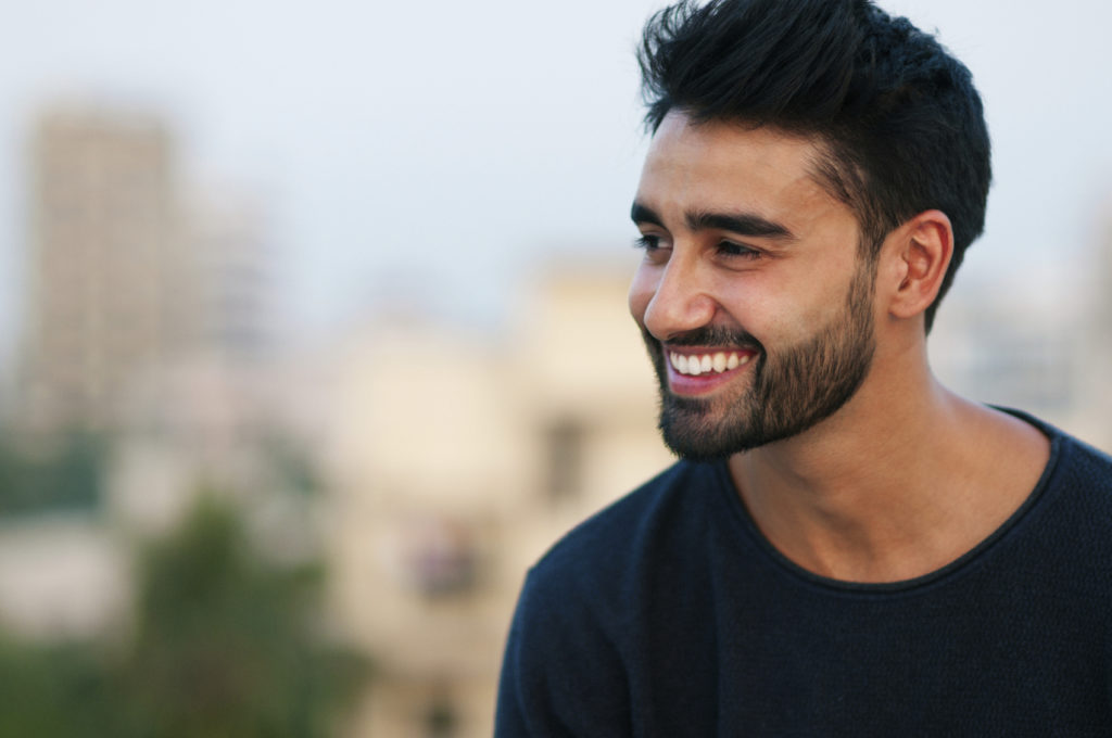 Portrait of a beautifull smiling man