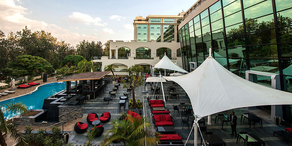 The pool at the Kigali Marriott. (Photo: Marriott International)