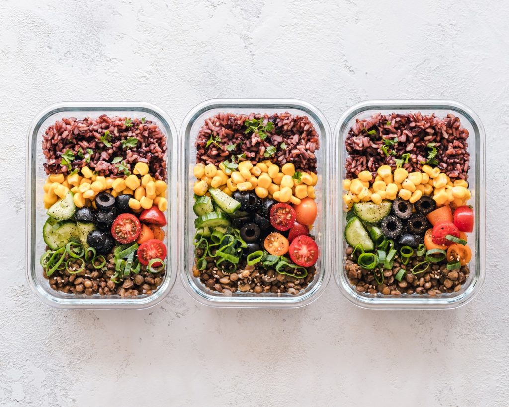 Meal containers on the table