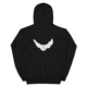 Peace Dove Printed Gap Hoodie Black